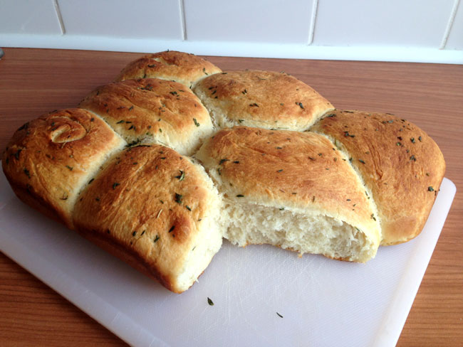 Thyme & honey butter rolls