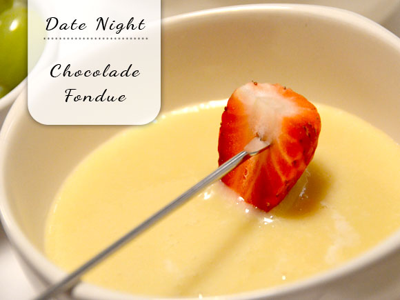Date night: chocolade fondue
