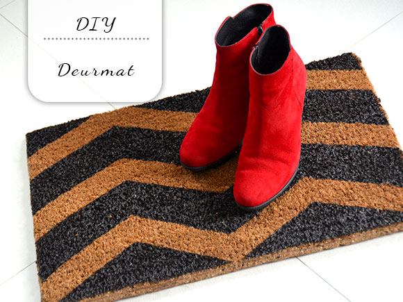 DIY: Chevron deurmat