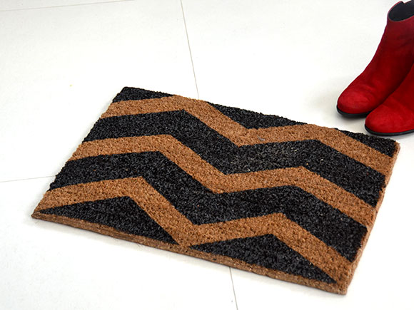 DIY: Chevron deurmat