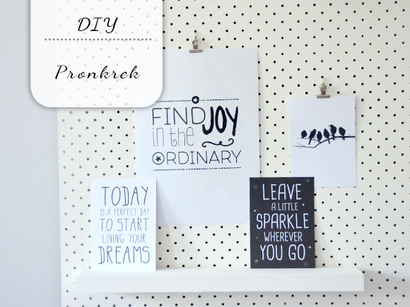 DIY: Pronkrek van gaatjesboard