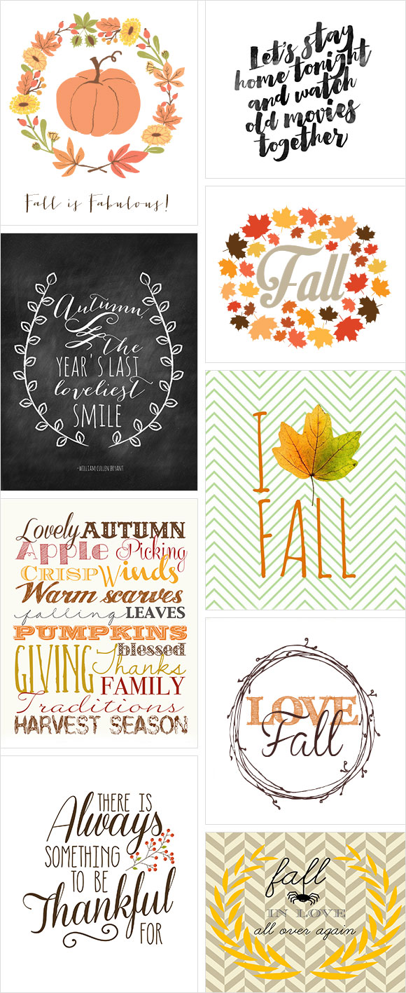 De leukste herfst printables