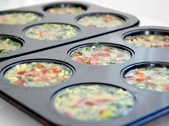 Mini-quiche zonder korst