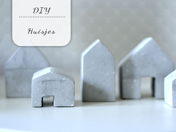 DIY: Huisjes met betonlook