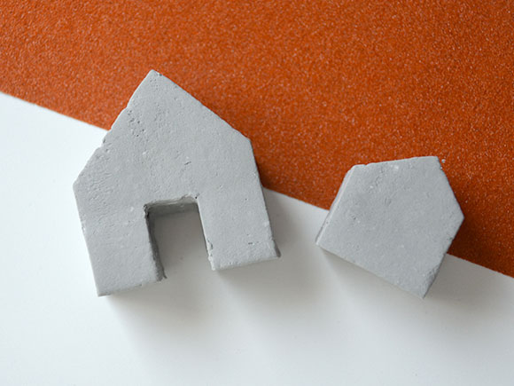 DIY: Huisjes met betonlook