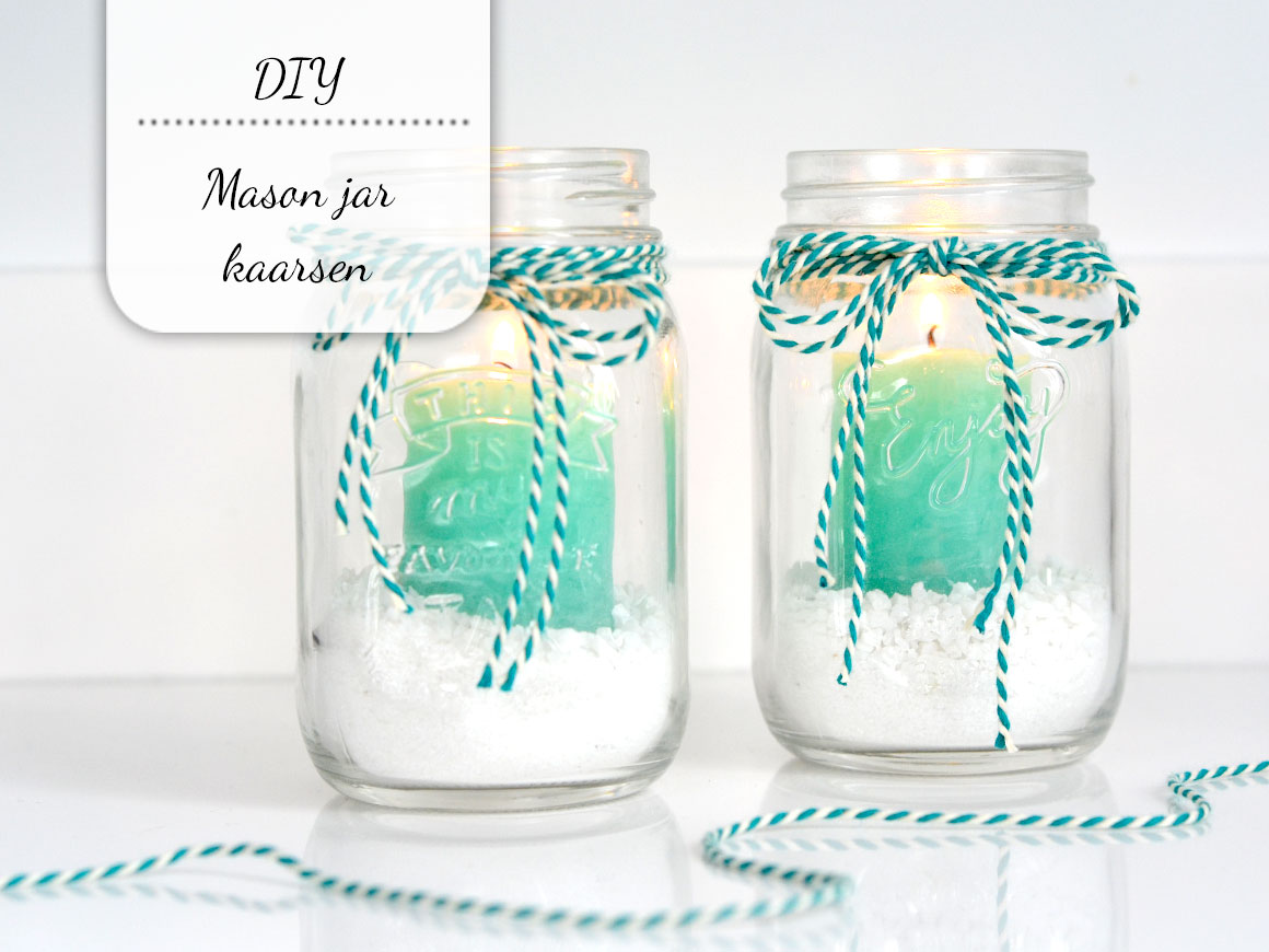 DIY: Mason jar kaarsen