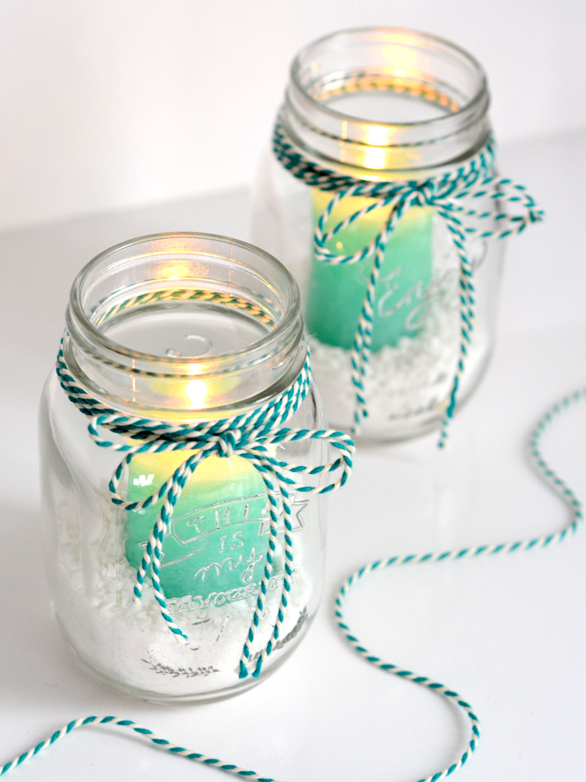 DIY: Mason jar kaarsen