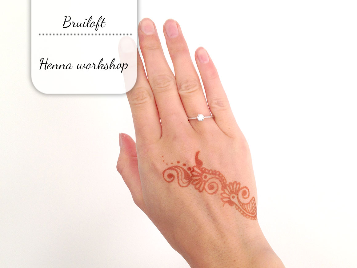 Onze bruiloft: Henna workshop