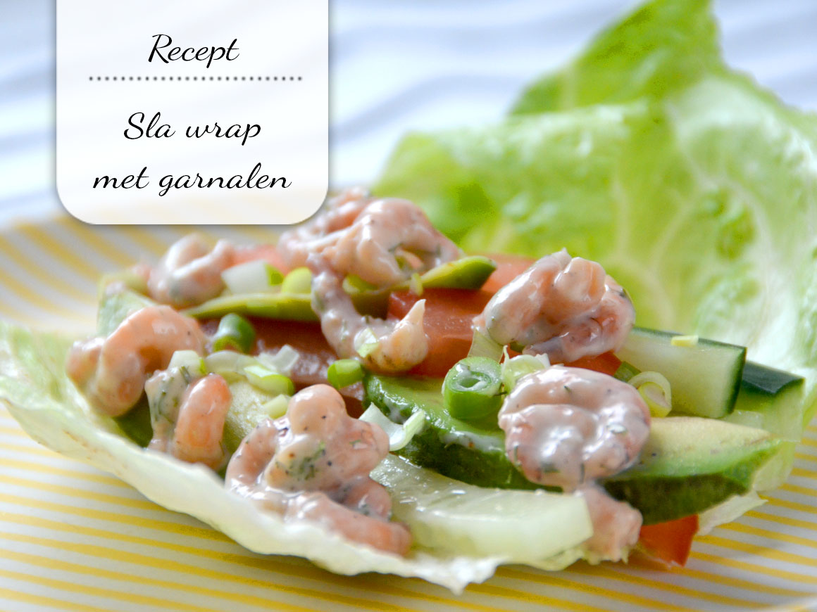 Sla wraps met garnalen