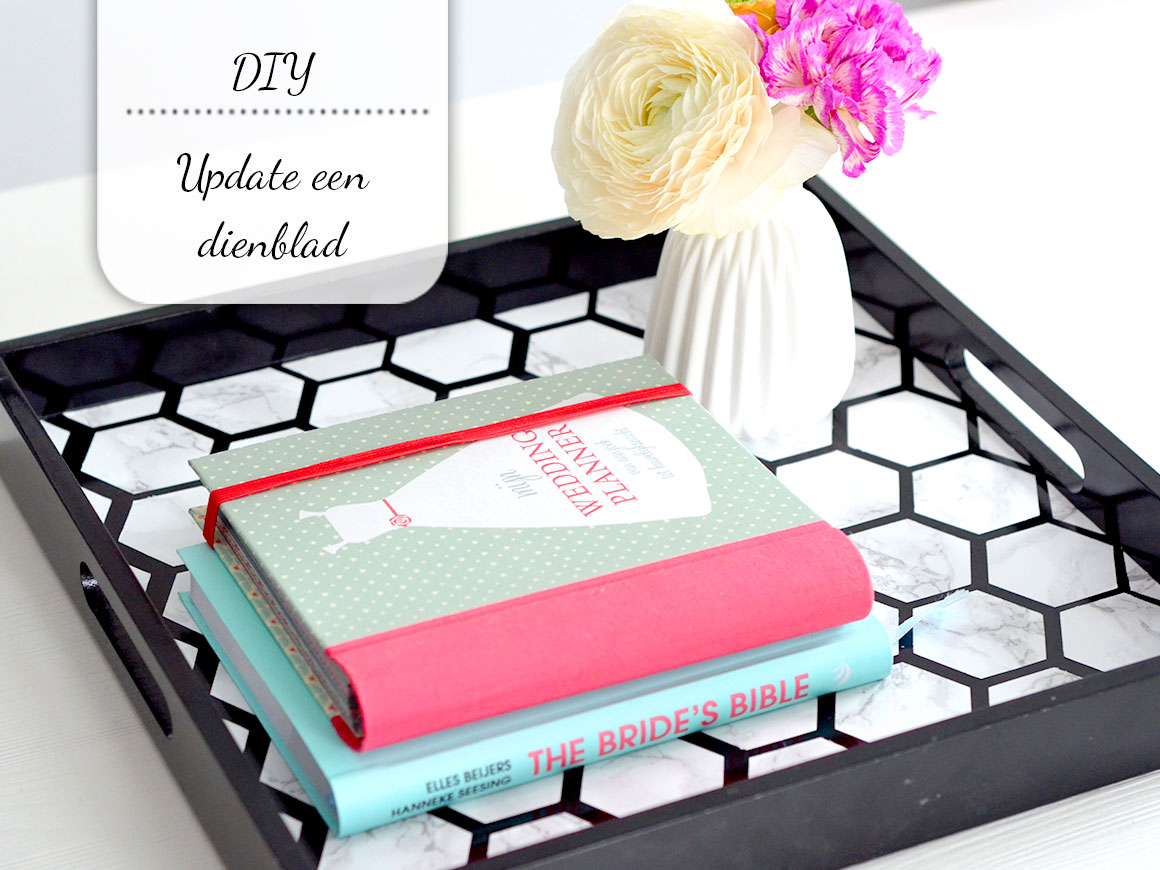 DIY: Update een dienblad met marmer