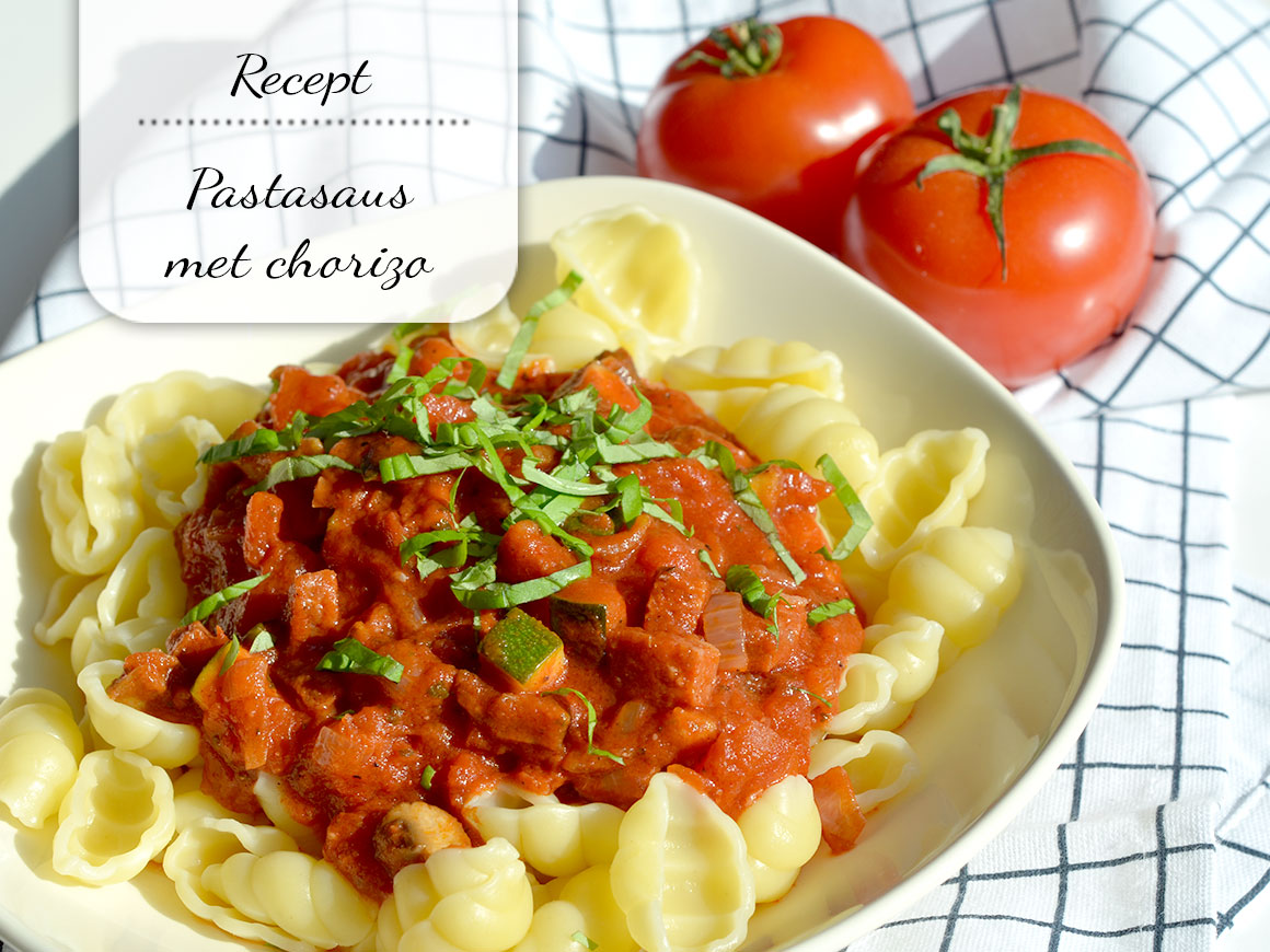 Mijn favoriete pastasaus met chorizo