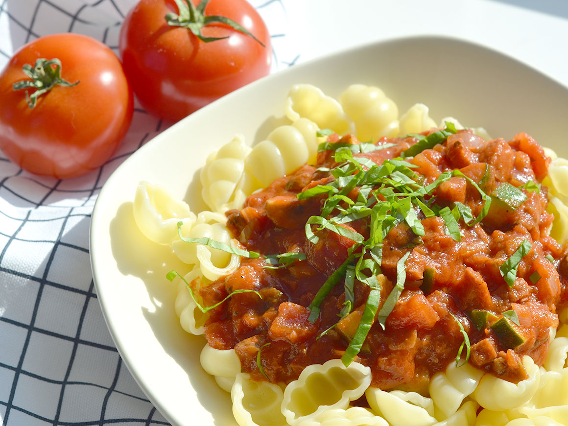 Mijn favoriete pastasaus met chorizo