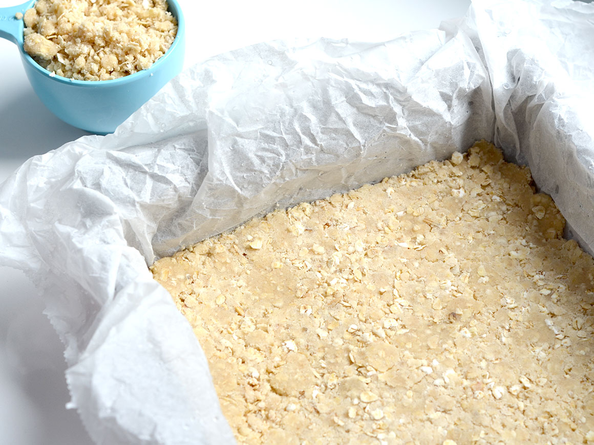 Crumble repen met zomerfruit