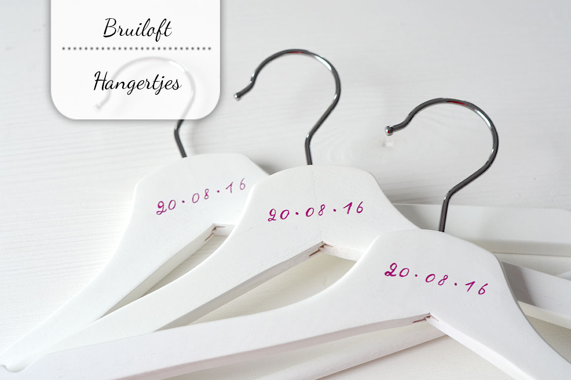 Onze bruiloft: DIY persoonlijke hangertjes