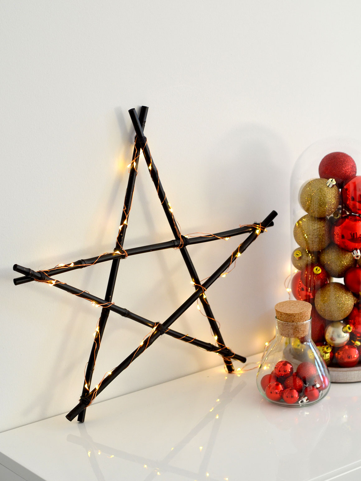 DIY: Kerstster met lampjes