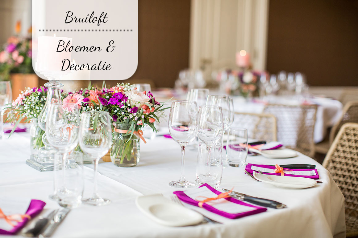 Verklaring Woordenlijst uitstulping Onze bruiloft: Bloemen en decoraties - My Simply Special