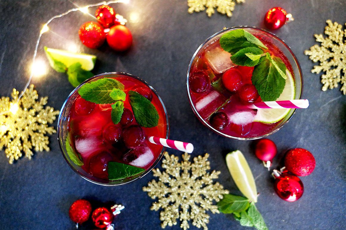Alcoholvrije kerst cocktail