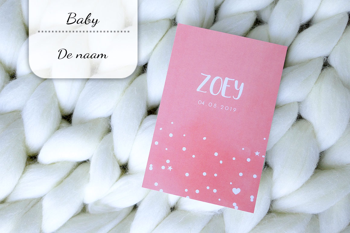 Baby update #19: Zoey's naam