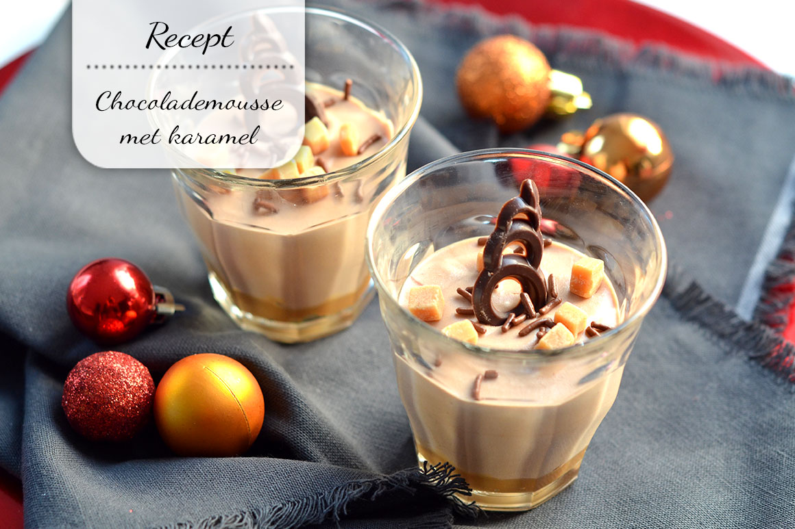 Chocolademousse met karamel