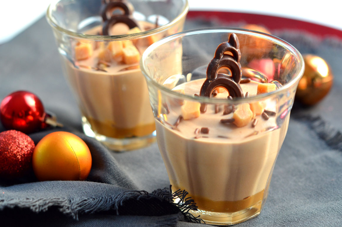 Chocolademousse met karamel