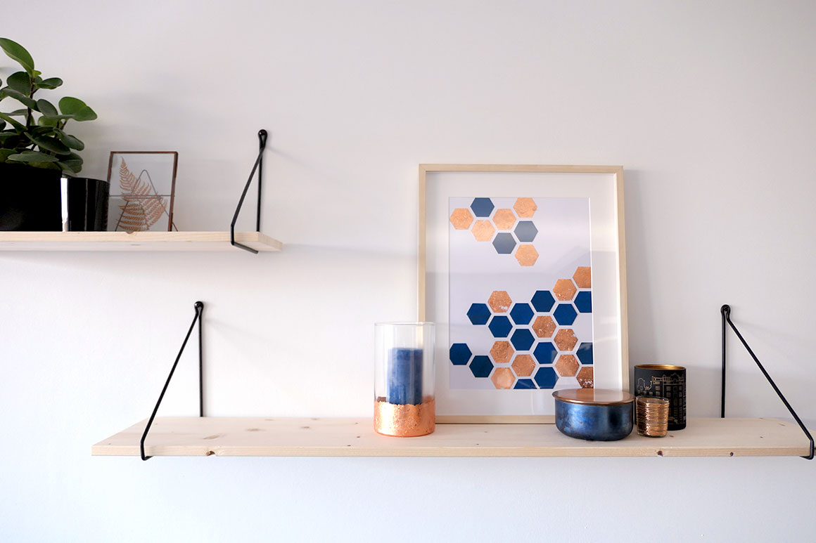 DIY: Hexagon art