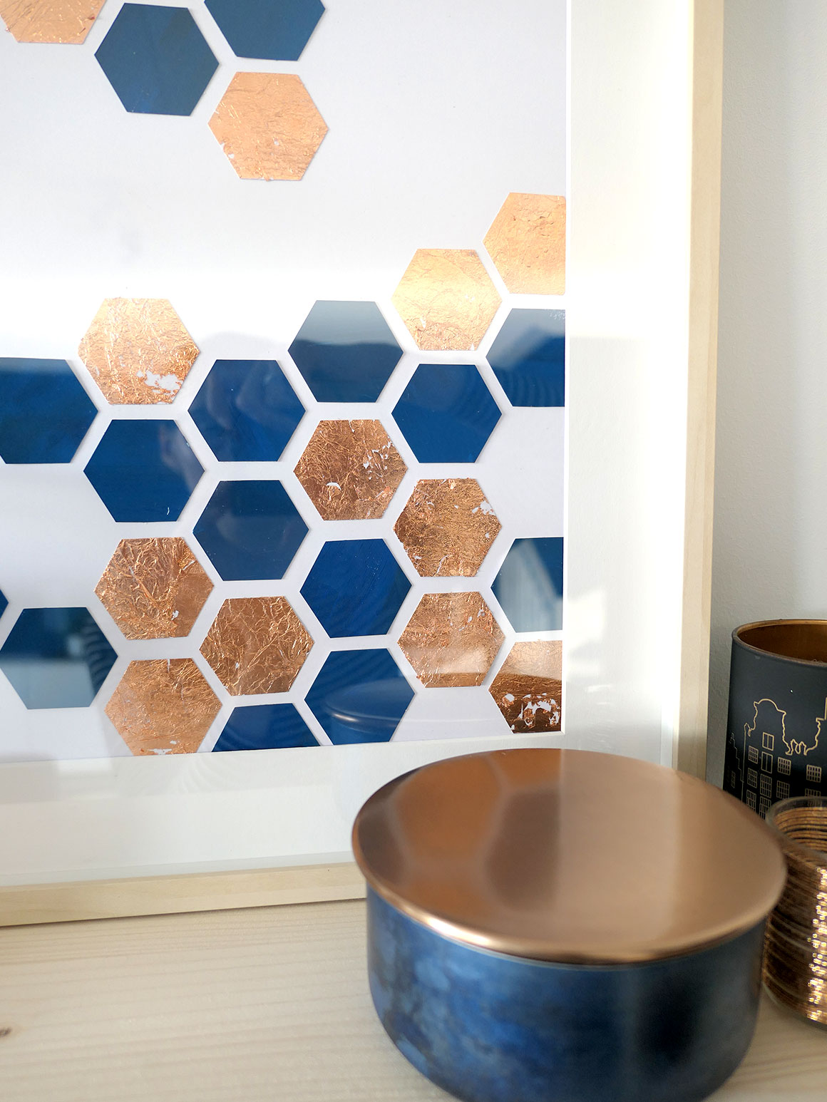 DIY: Hexagon art