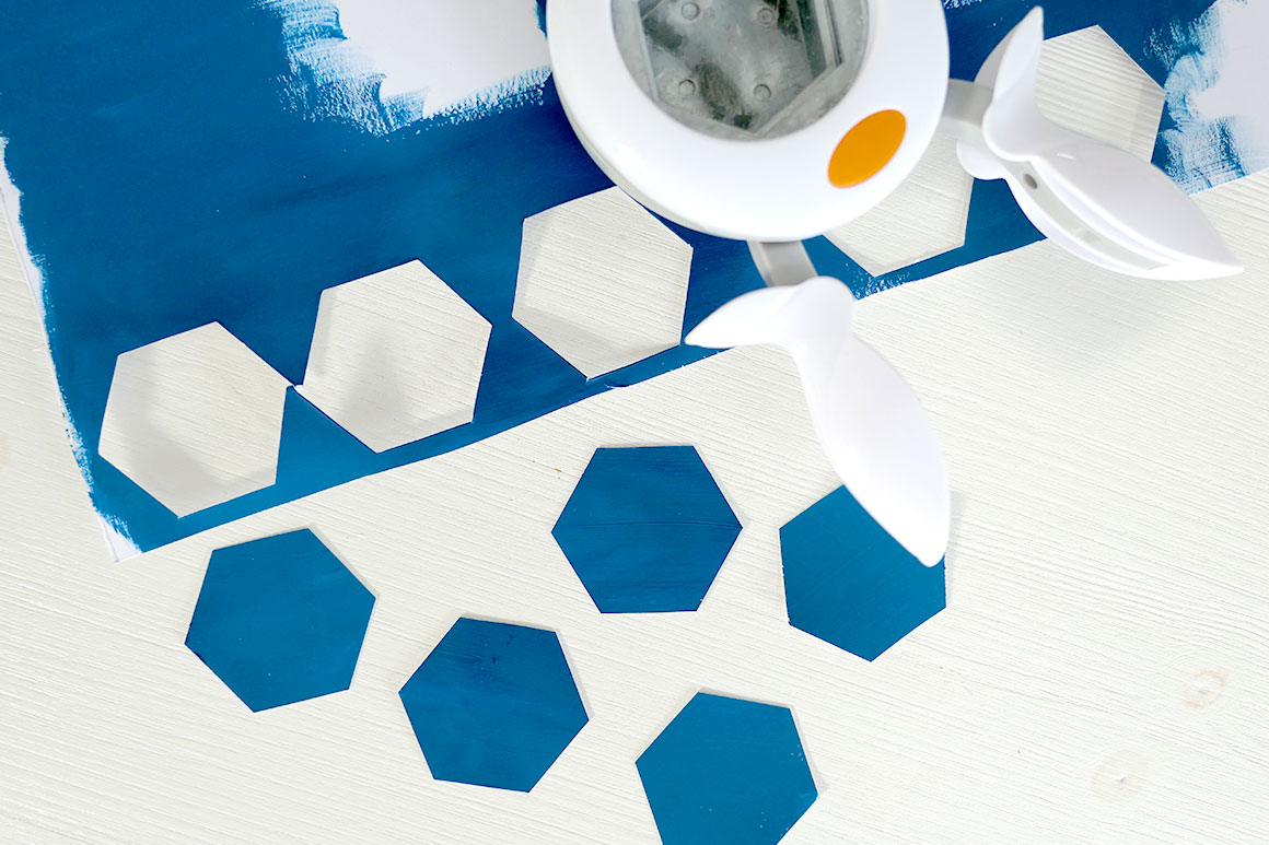 DIY: Hexagon art