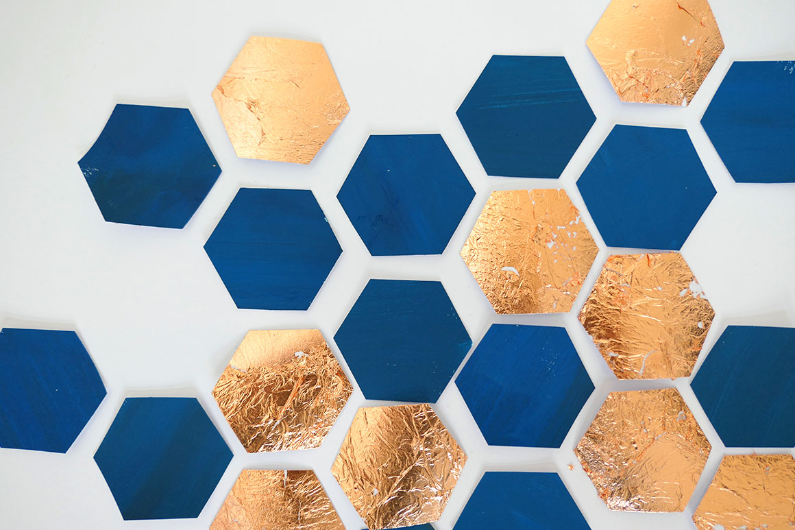 DIY: Hexagon art