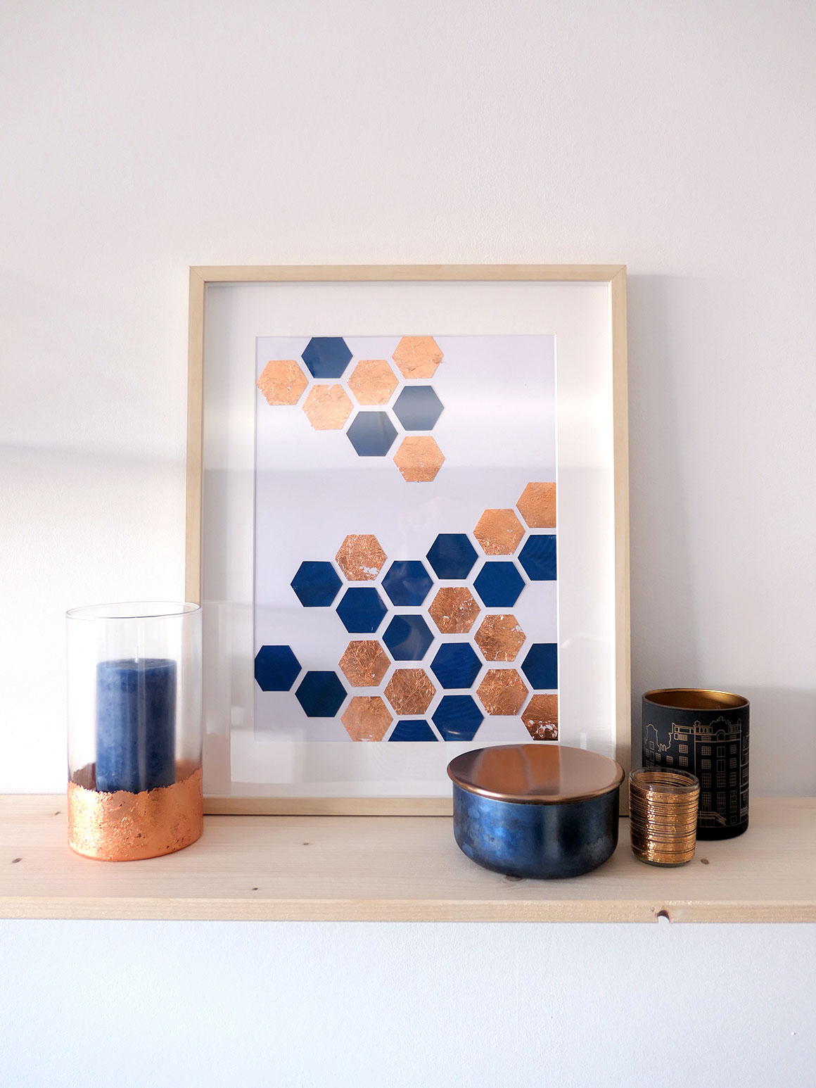 DIY: Hexagon art