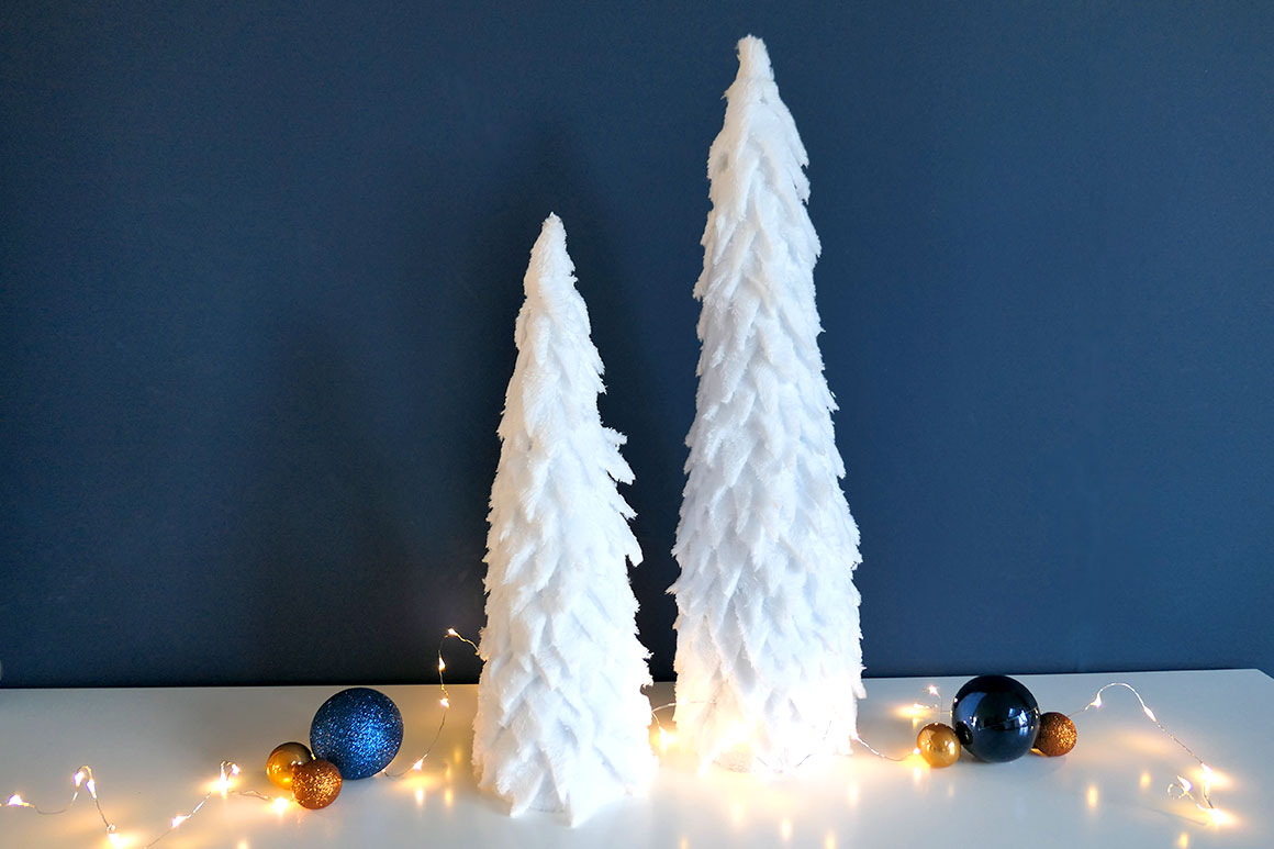 DIY: Kerstboompjes van stof