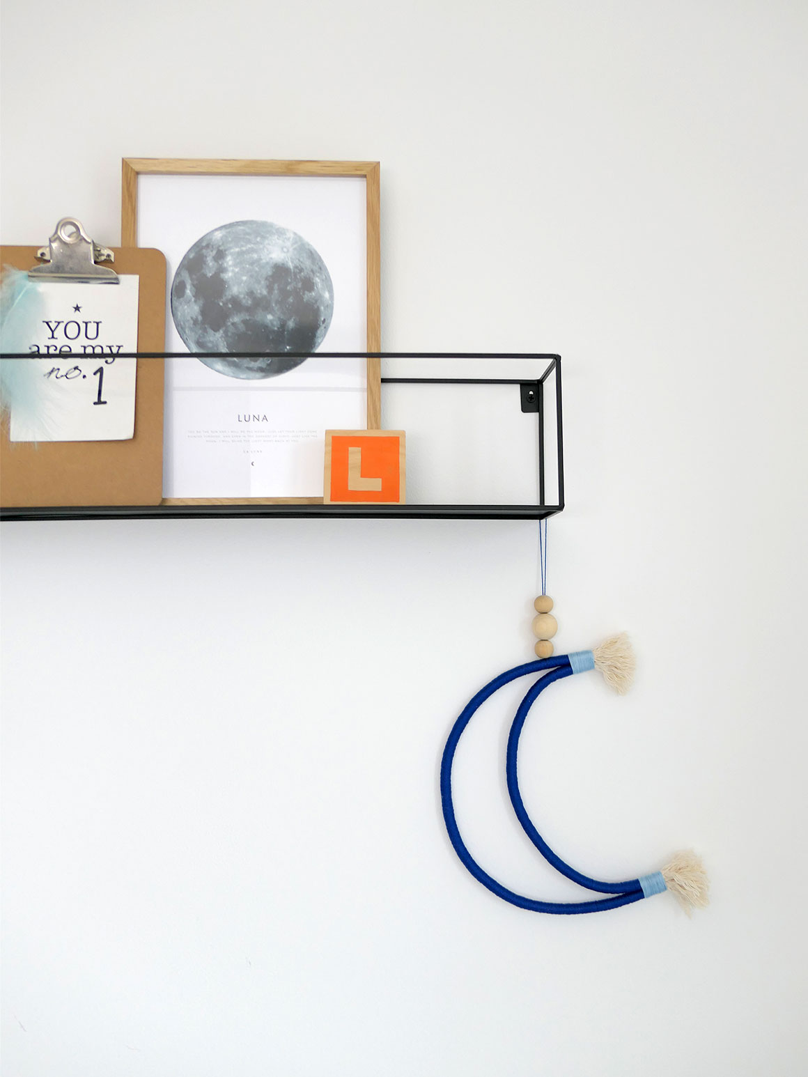 DIY: Maan macrame wandhanger