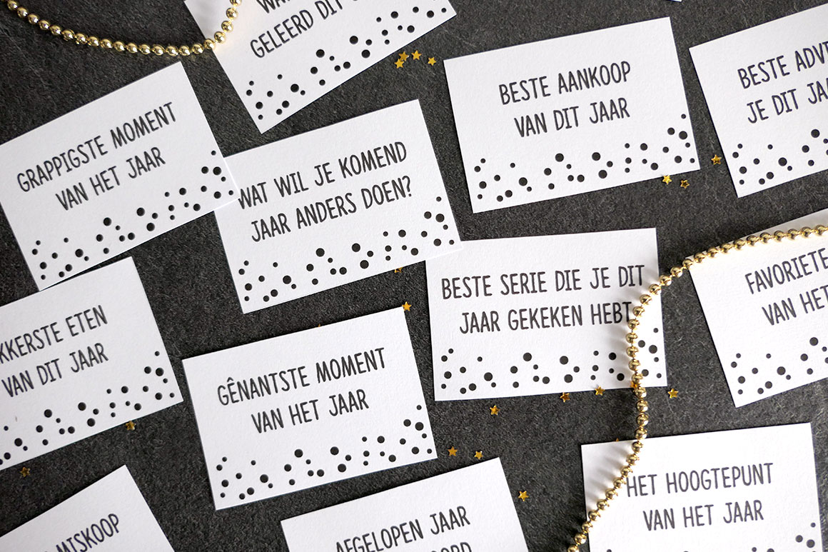 DIY: Oud & Nieuw gespreksstarters (gratis printable)