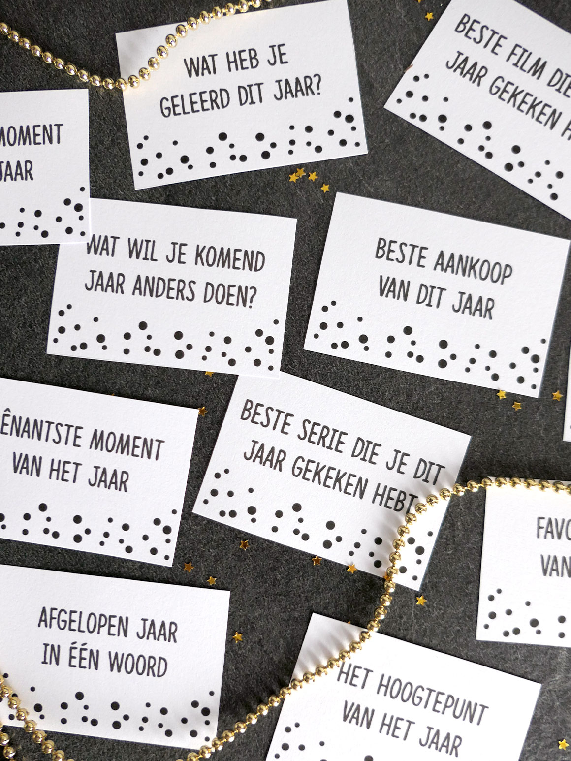 DIY: Oud & Nieuw gespreksstarters (gratis printable)