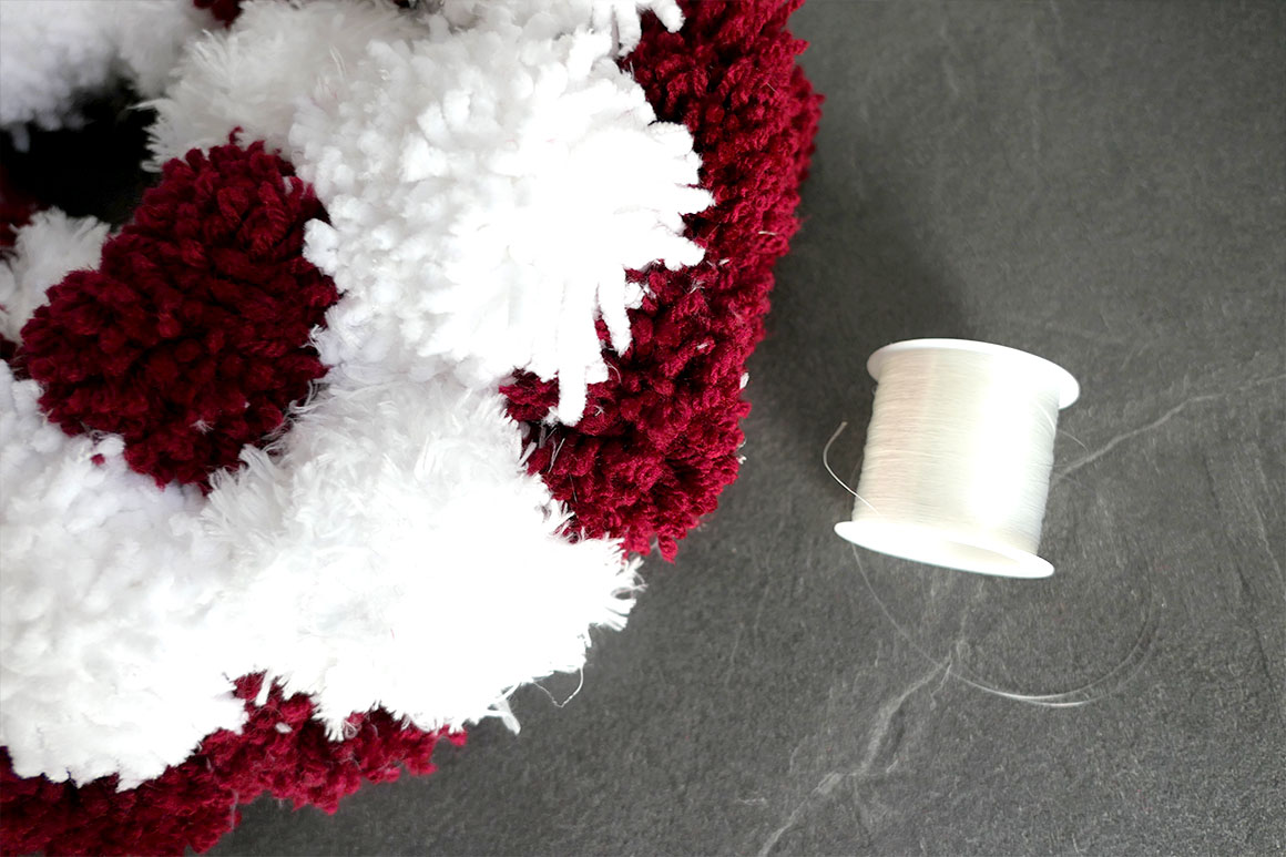 DIY: Kerstkrans van pompons