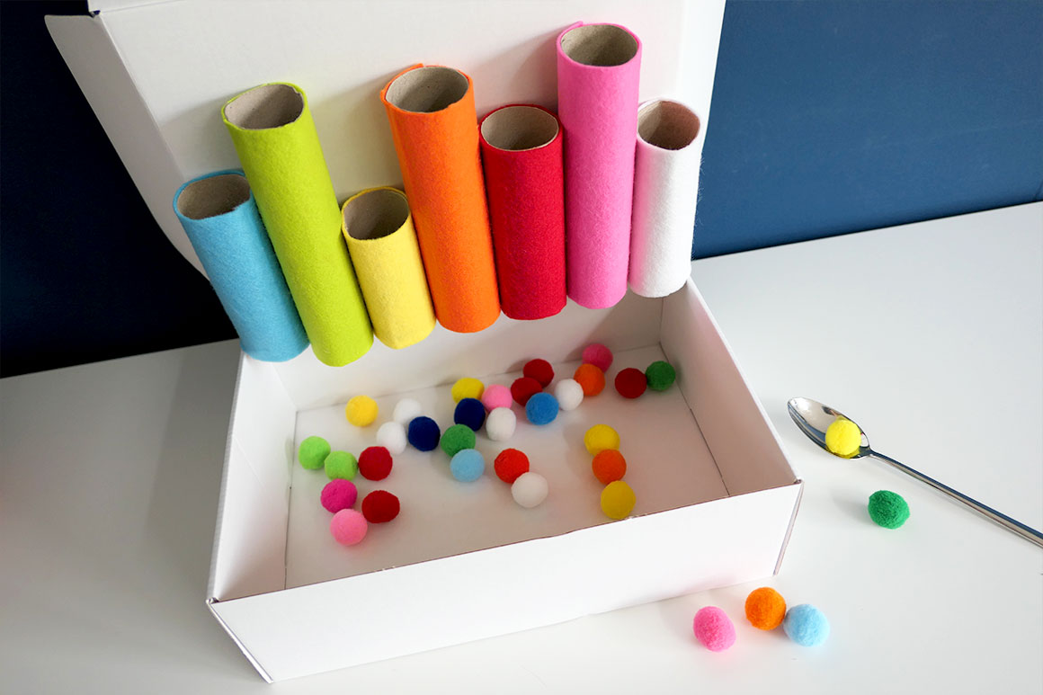 DIY: Kinderspelletje met pompons