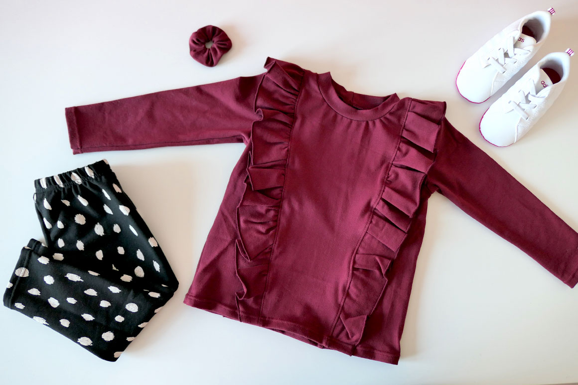 DIY: Meisjes trui met ruffles