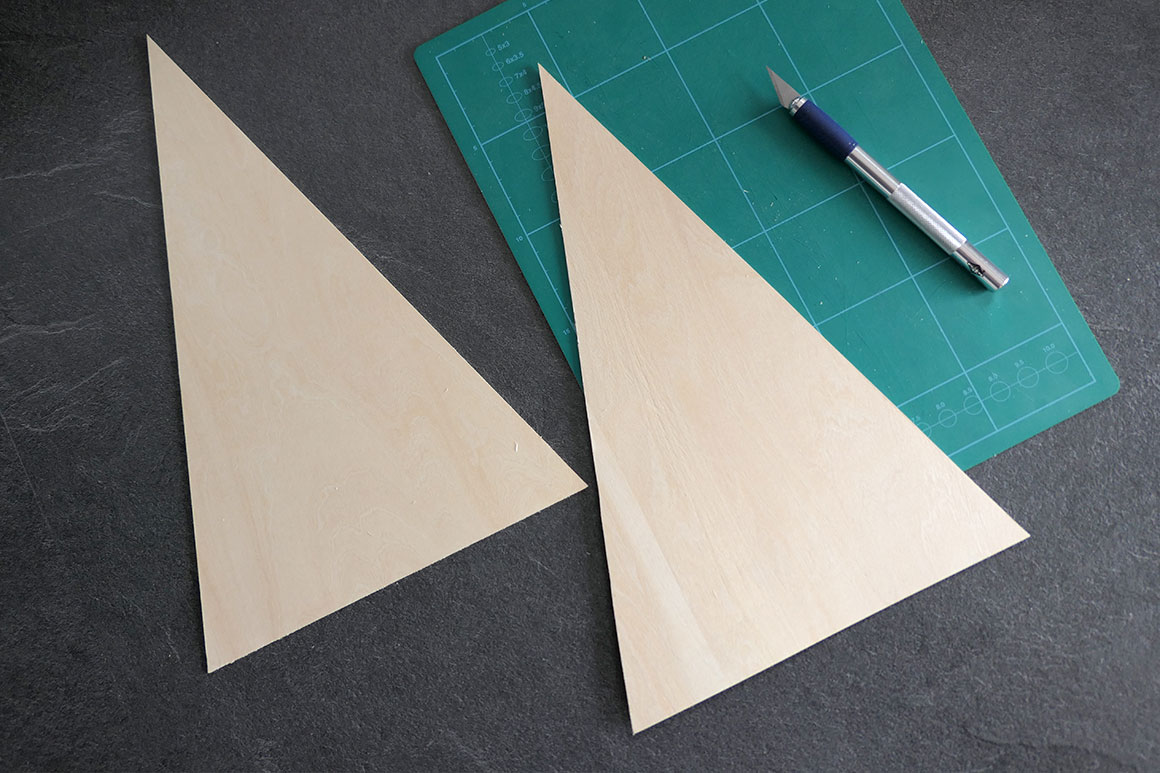 DIY: Minimalistische kerstboompjes van hout