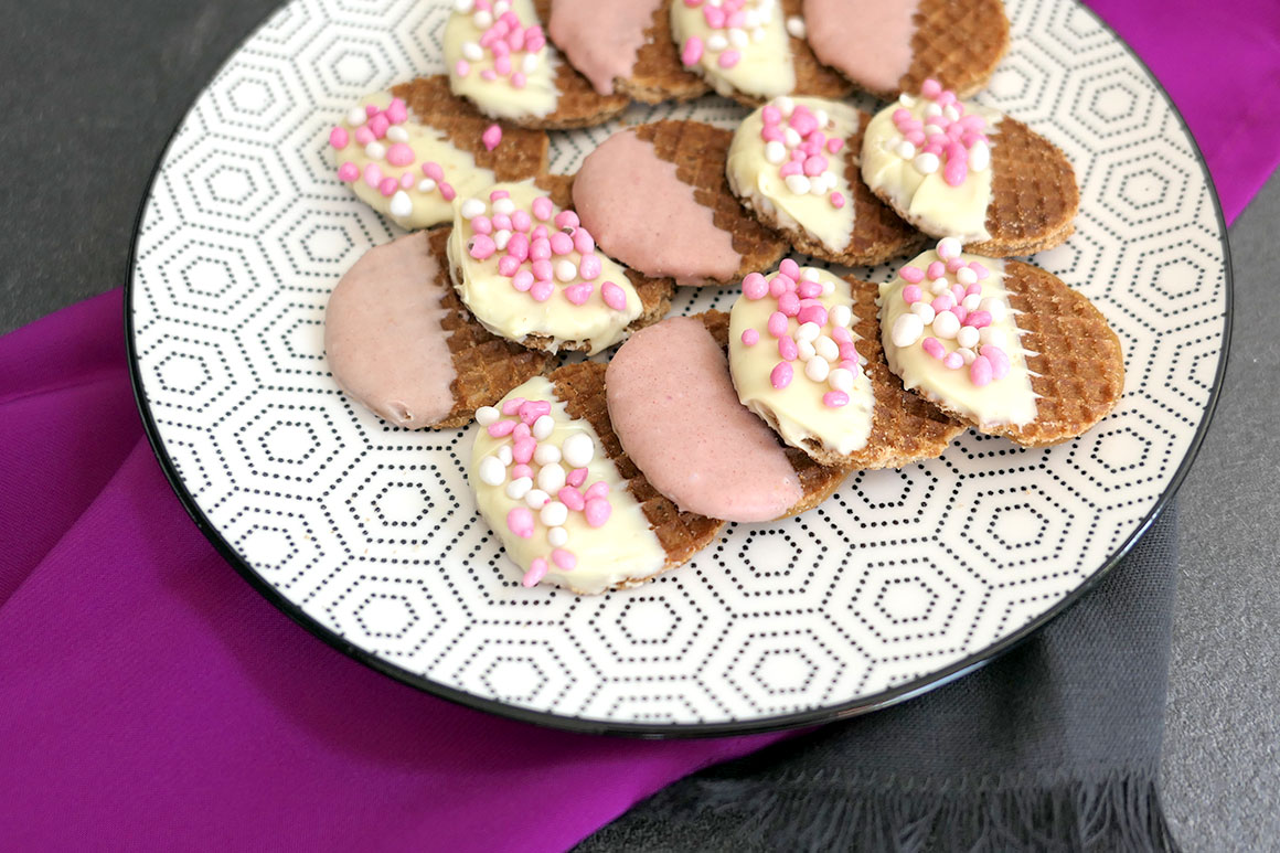 Kraamhapje: Stroopwafels met muisjes