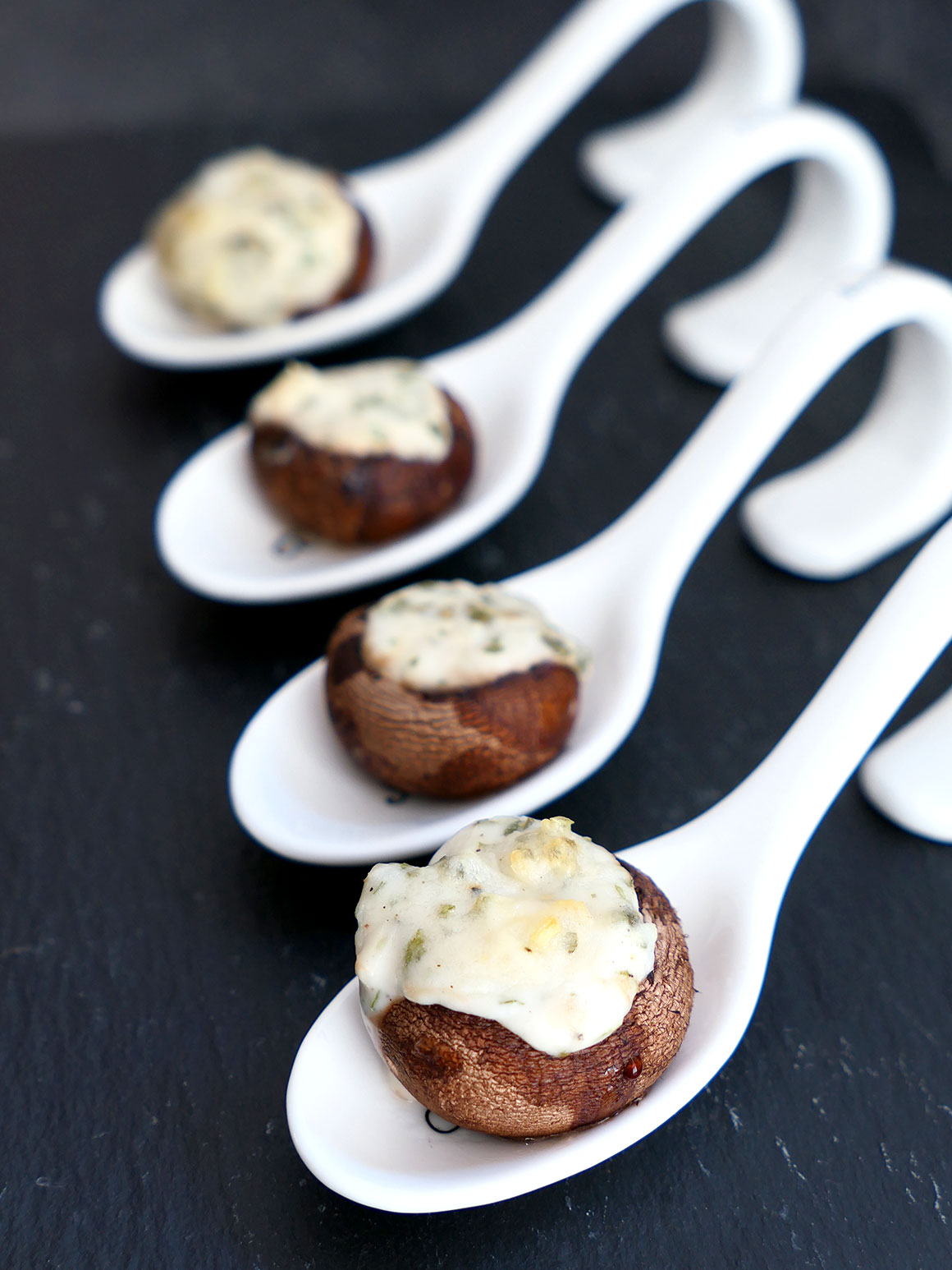 Makkelijke amuse met champignons (vegan)