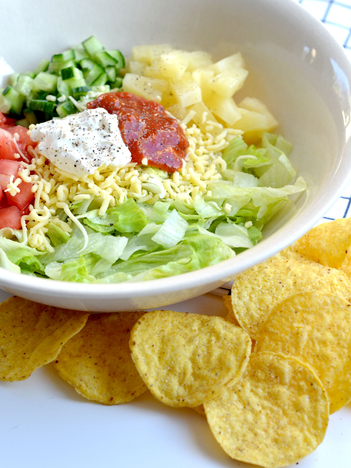 Makkelijke nacho salade