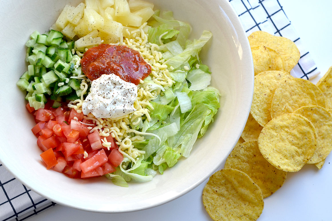 Makkelijke nacho salade