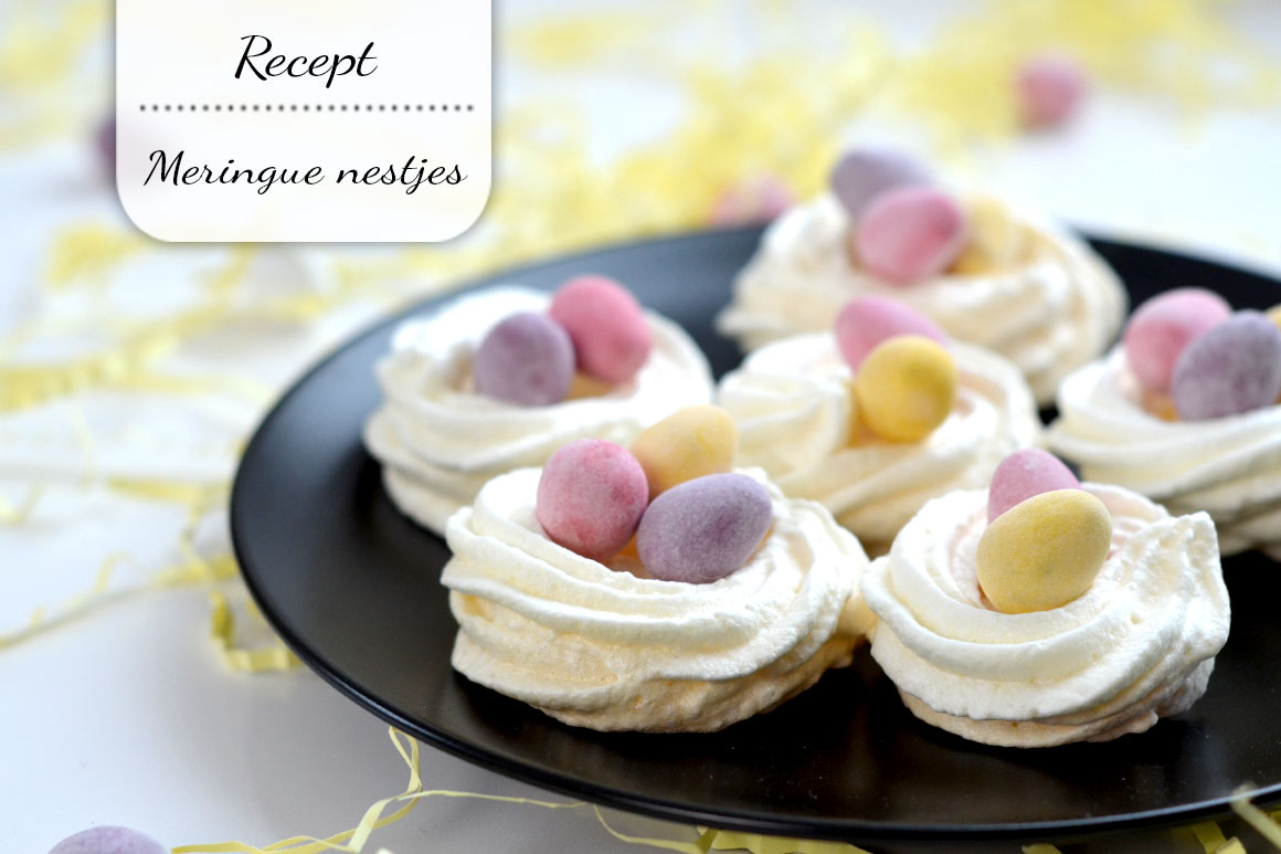 Meringue nestjes voor Pasen