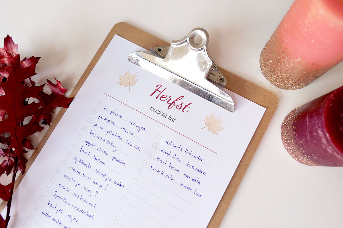 Onze herfst bucket list (+ printable)