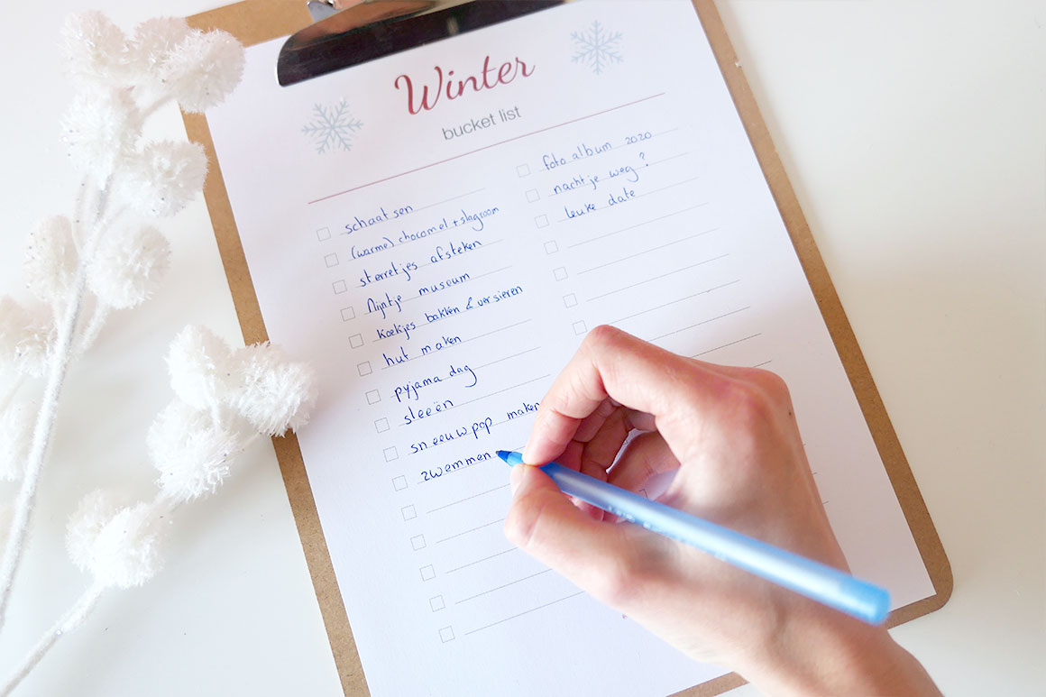 Onze winter bucket list (+ printable)