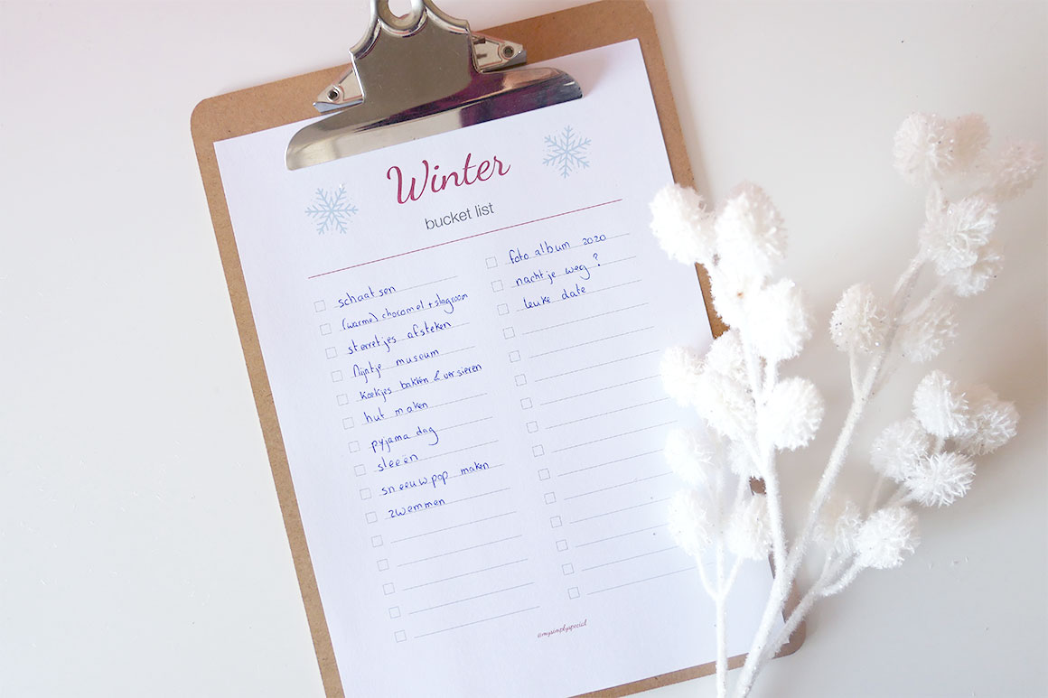 Onze winter bucket list (+ printable)