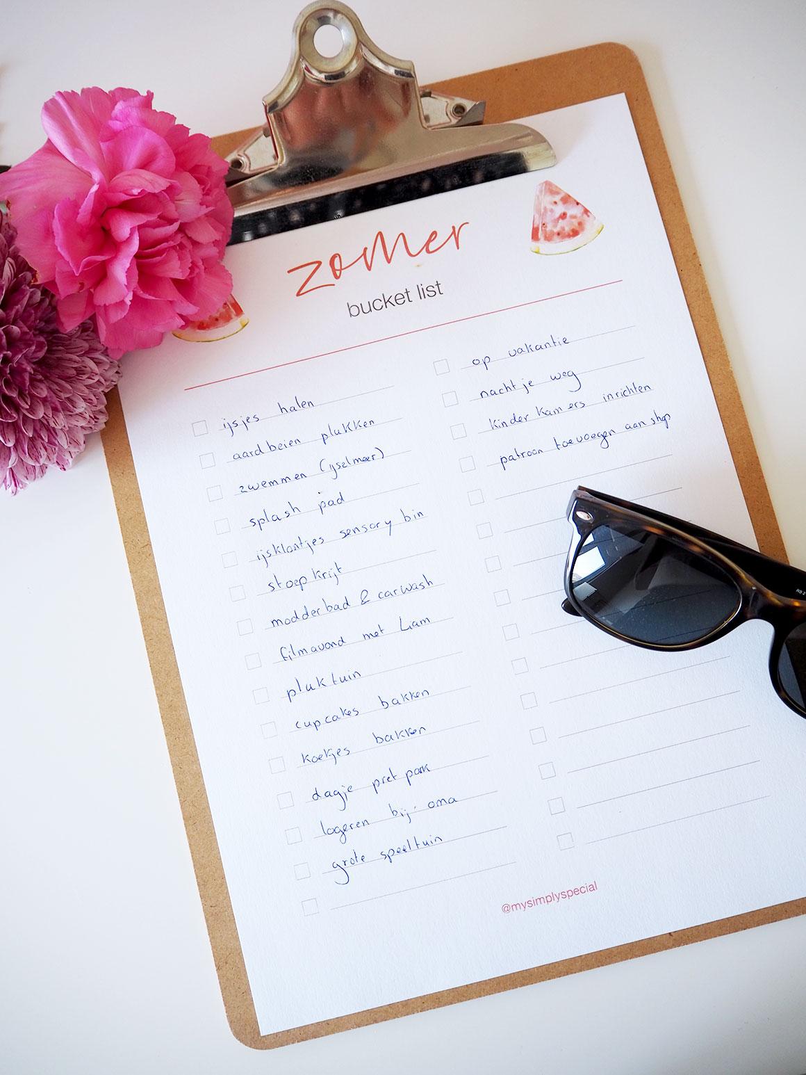 Onze zomer bucket list (+ printable)