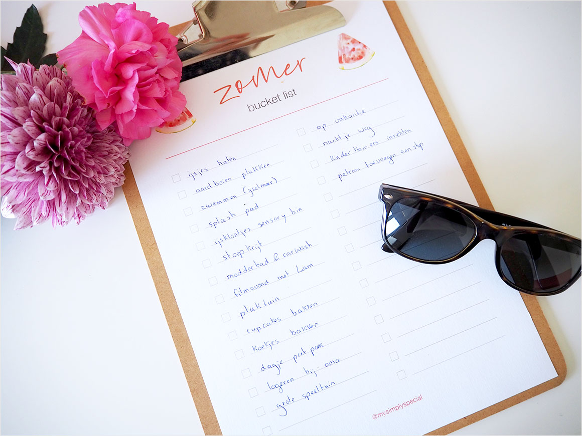 Onze zomer bucket list (+ printable)