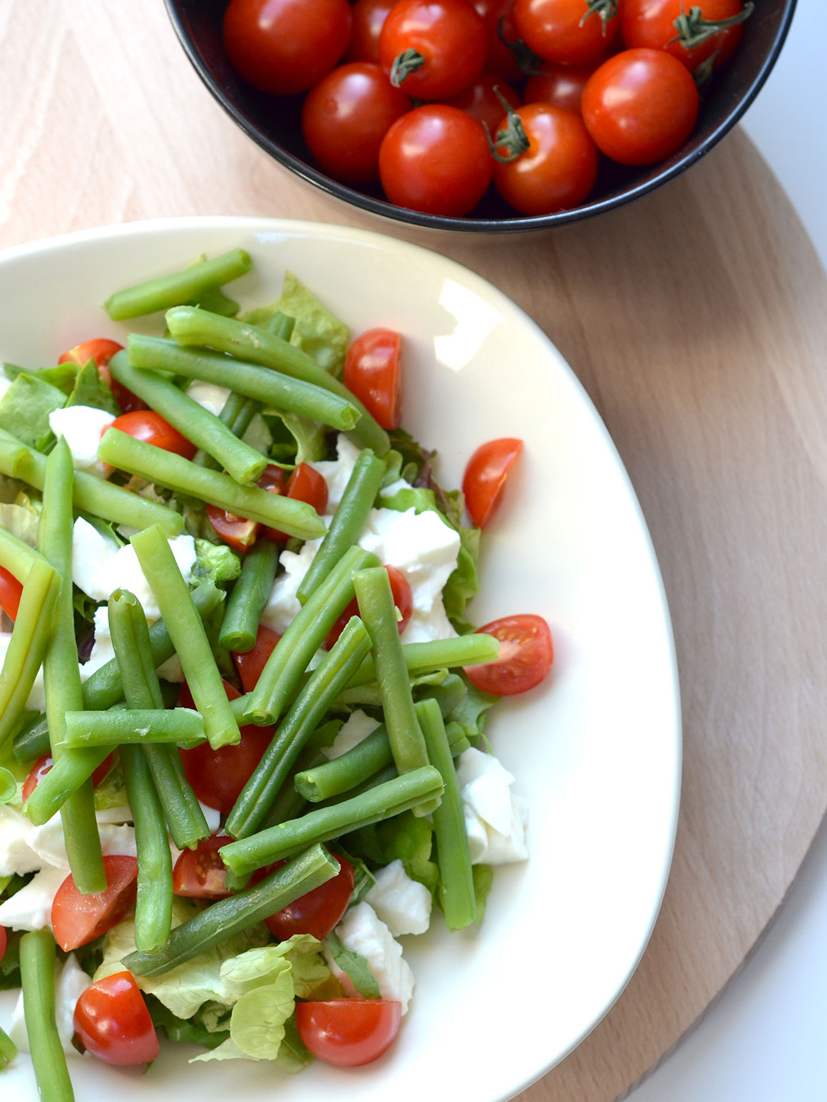 Salade met sperziebonen