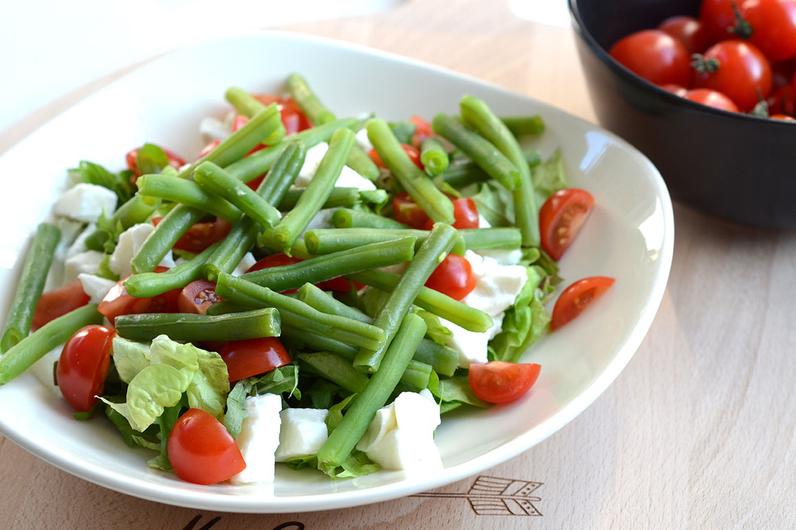 Salade met sperziebonen