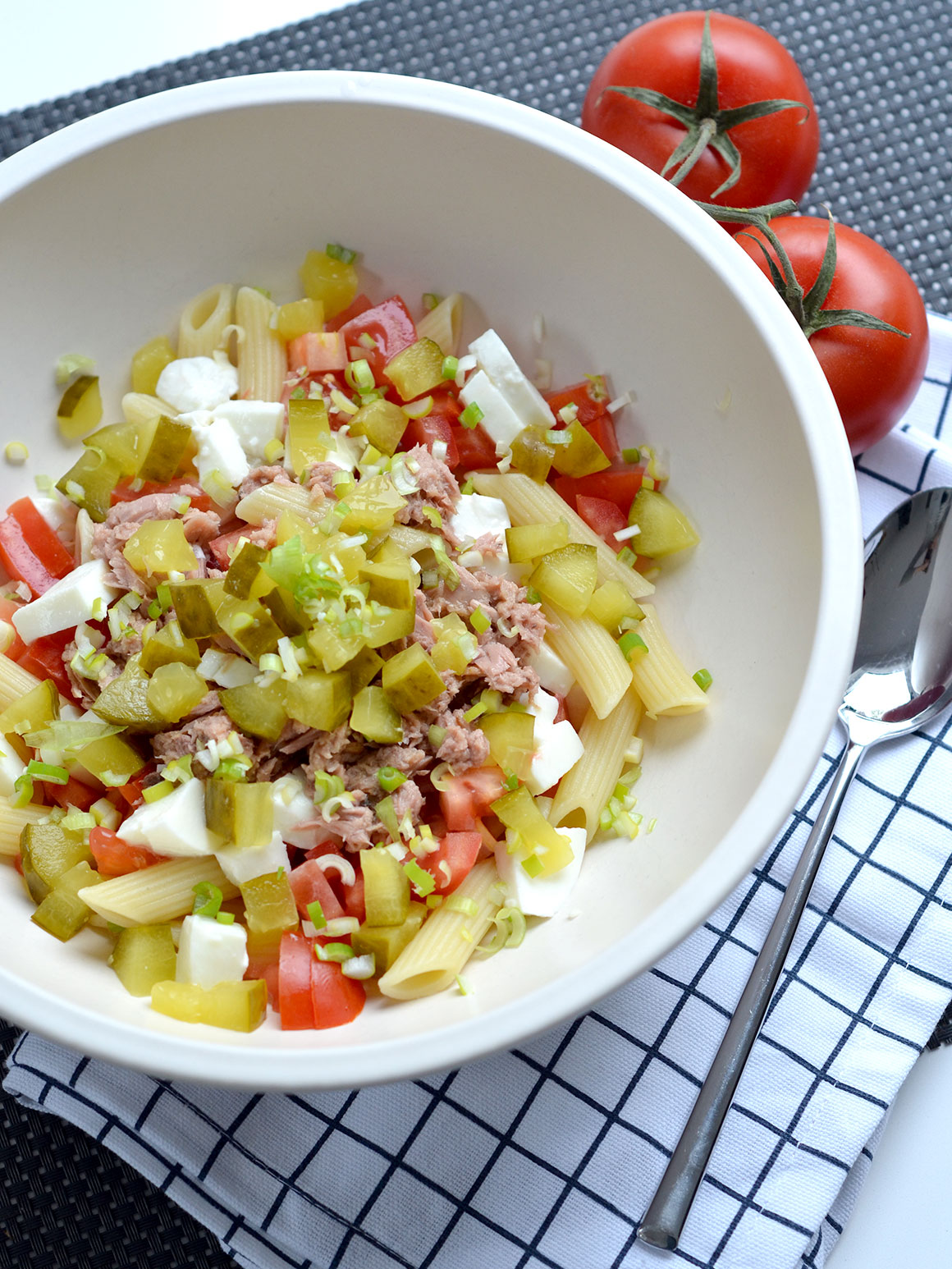 Snelle pastasalade met tonijn